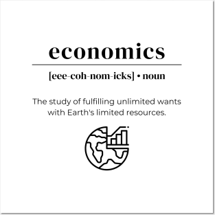 Economics Definition Posters and Art